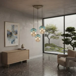 HALO DUAL GLASS PENDANT LIGHT